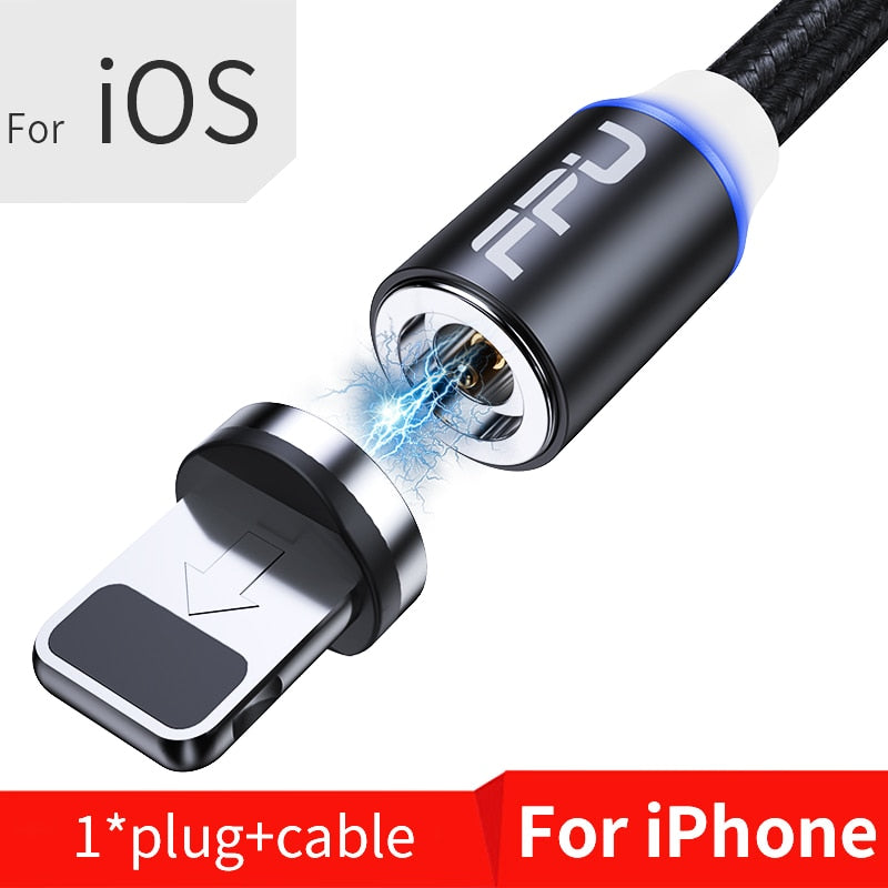 1m 2m 3m pack iPhone/USB-C/Micro USB LED Charging Cable