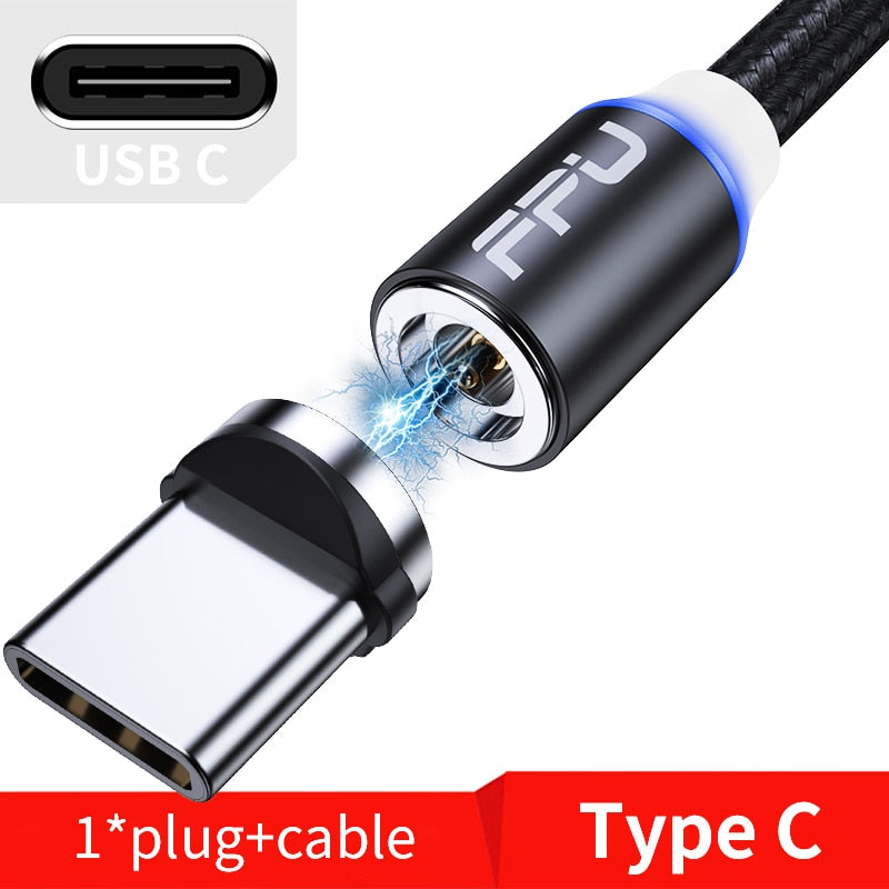 1m 2m 3m pack iPhone/USB-C/Micro USB LED Charging Cable