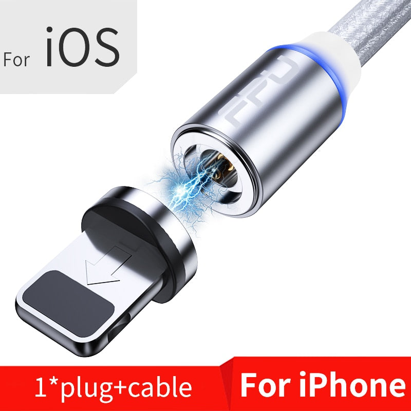 1m 2m 3m pack iPhone/USB-C/Micro USB LED Charging Cable