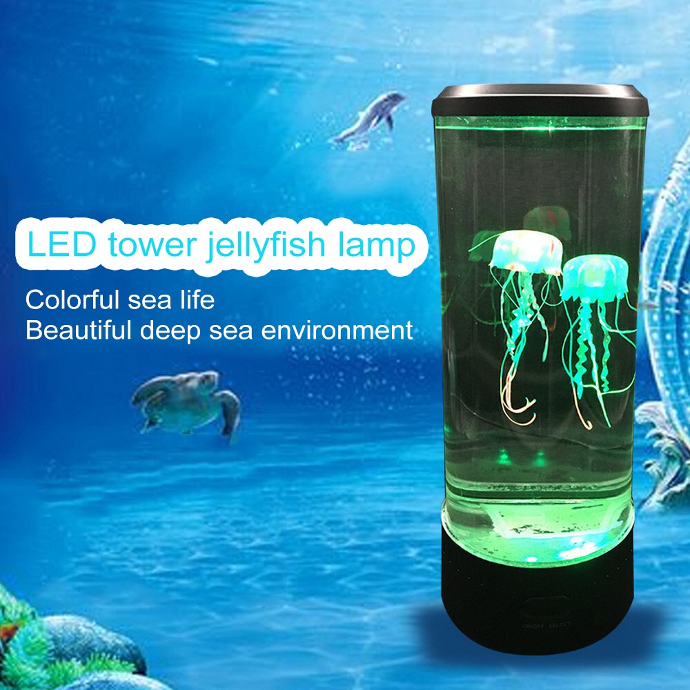 7 Color Changing LED Jellyfish Lamp Aquarium