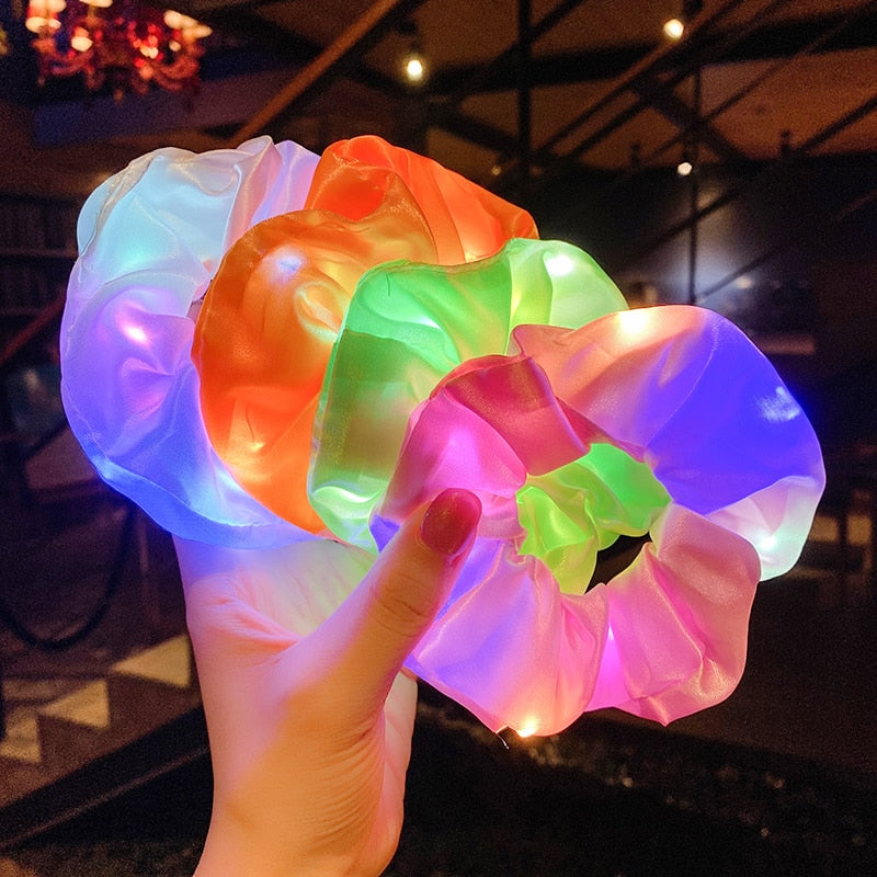 Girls LED Luminous Scrunchies Hairband