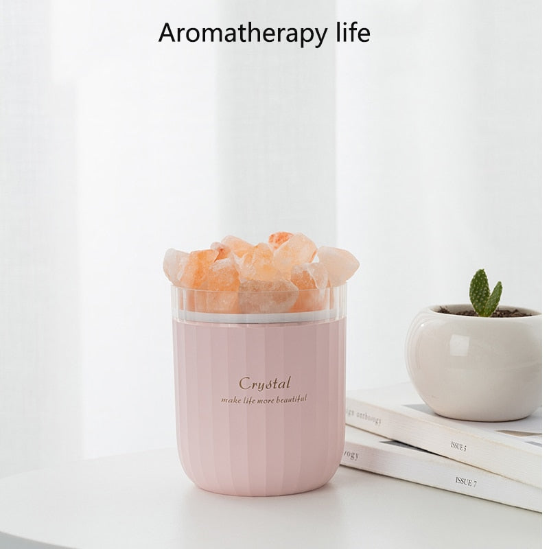 Portable Crystal Aromatherapy Humidifier USB Wireless Aroma Essential Oil Diffuser