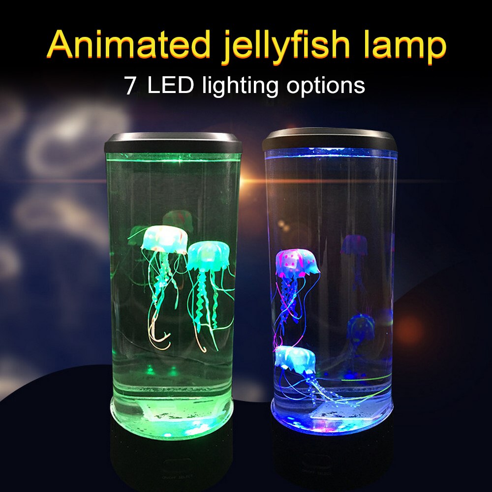 7 Color Changing LED Jellyfish Lamp Aquarium