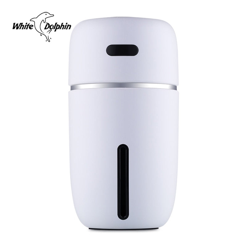 White Dolphin Mini USB Air Humidifier Aroma Diffuser With Changing LED