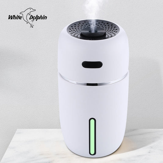 White Dolphin Mini USB Air Humidifier Aroma Diffuser With Changing LED